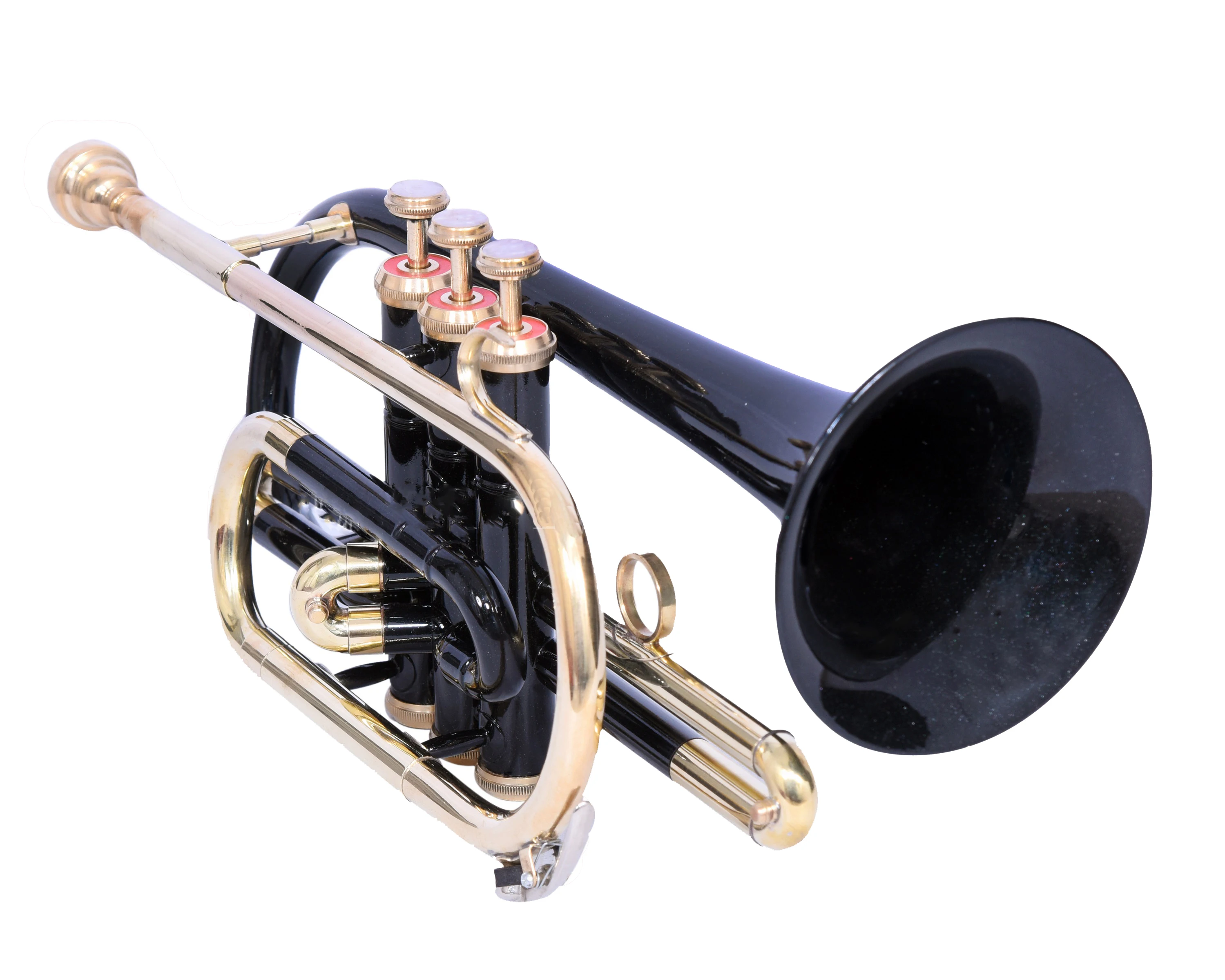 NASIR ALI NEW PROFESSIONAL  BLACK CORNET BB PITCH PREMIUM  QUALITY WITH INCLUDE HARDCASE AND MOUTHPIECE