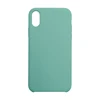 Slim Fit Microfiber Cloth Lining Cushion Liquid Silicone Phone Case For iPhone X