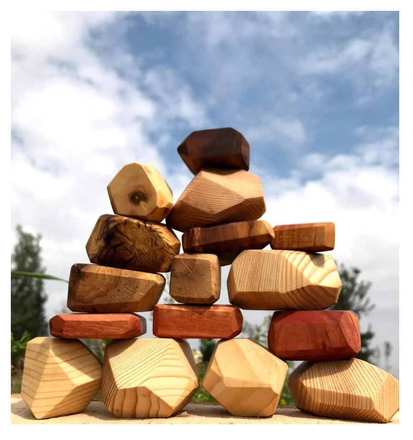 tumi ishe木块16件木制构造者拼图儿童和成人 (hery lee