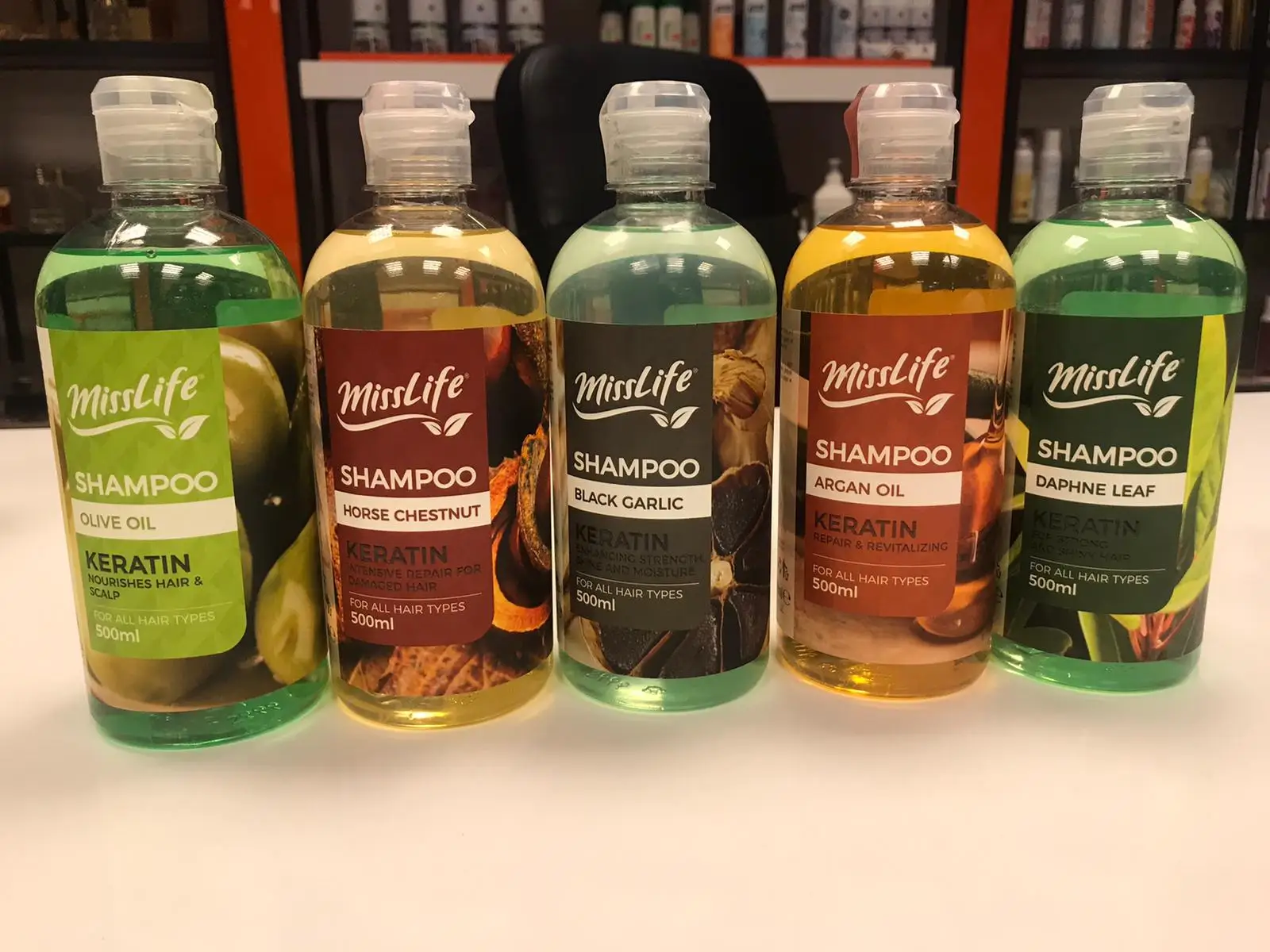 Misslife Black Garlic Keratin Hair Shampoo 500 Ml Cleansing And