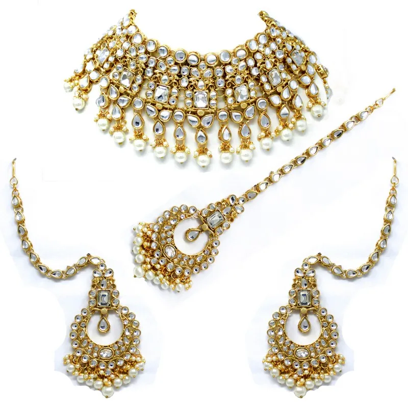 Kundan Jewellery Necklace Set - Buy 