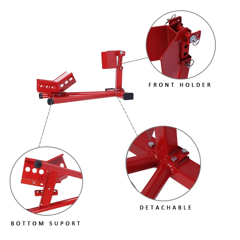 Adjustable Motorcycle Paddock Parking Rack Motorcycle Front Wheel Chock Stand Motorbike Wheel