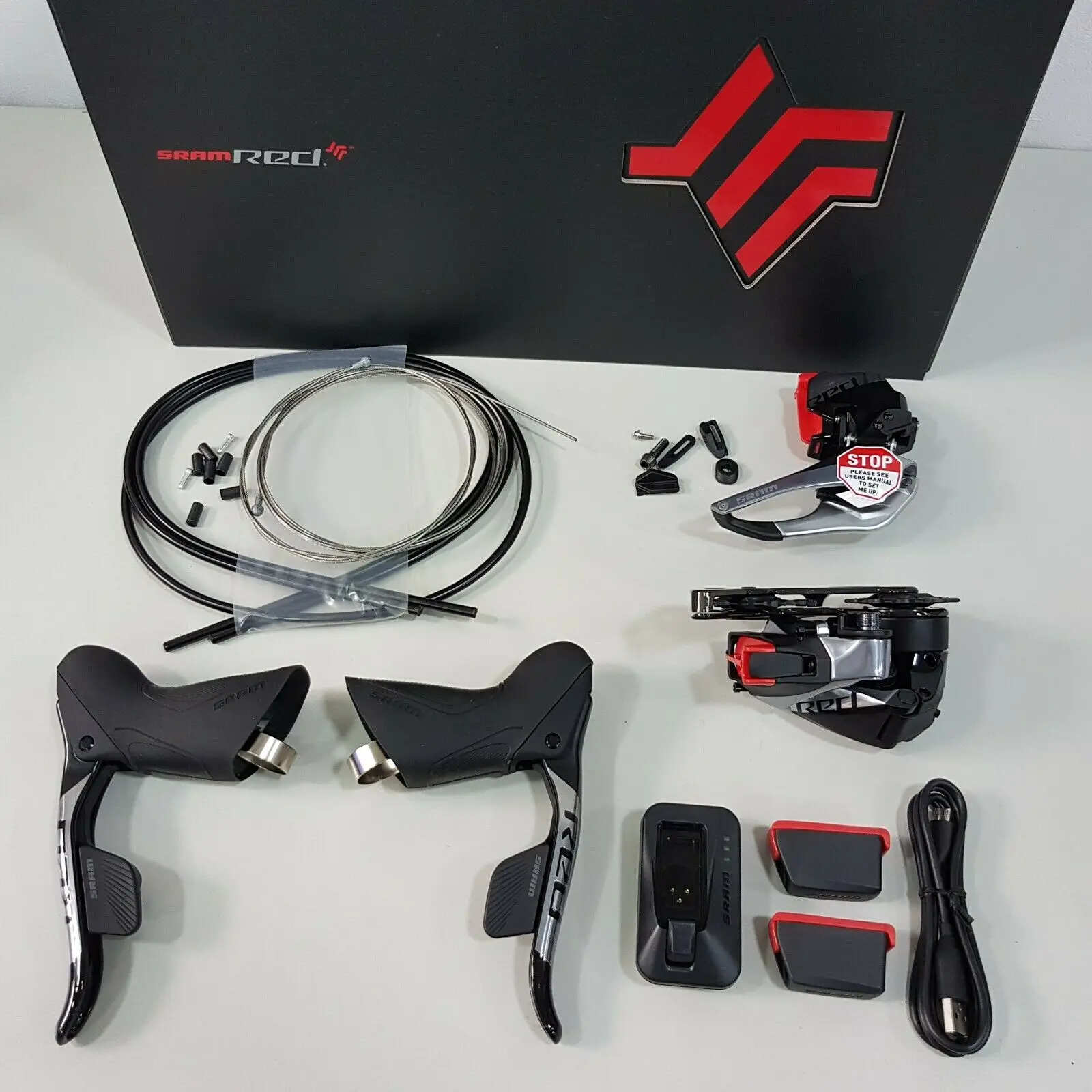 
100% AUTHENTIC 2020 Sram RED eTap AXS 2x 12Speed Rim Brake Road Bicycle Electronic Groupset 