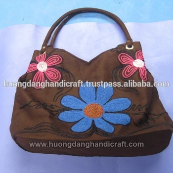 Durable Fabric Handbag High Quality Beautiful Handmade Brocade From Viet Nam Handbags Make New Arrival