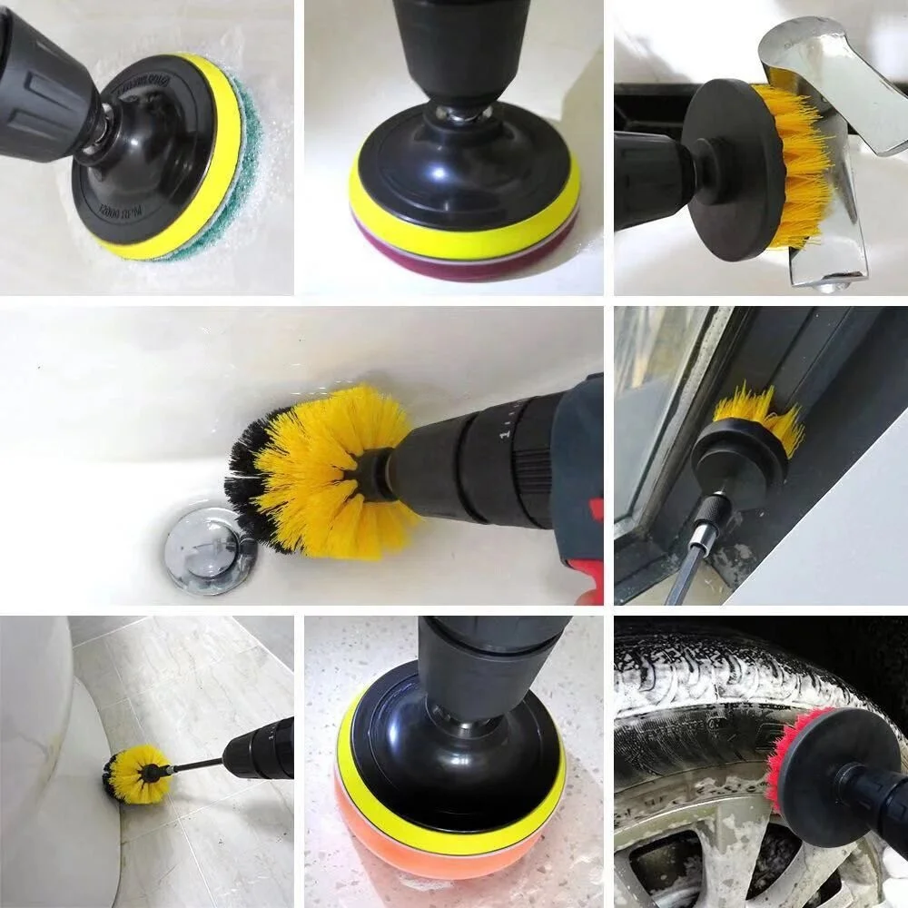 Factory Price Drill Brush Grout Cleaning Brush For Drill Home Depot Nylon Brush Drill Attachment 