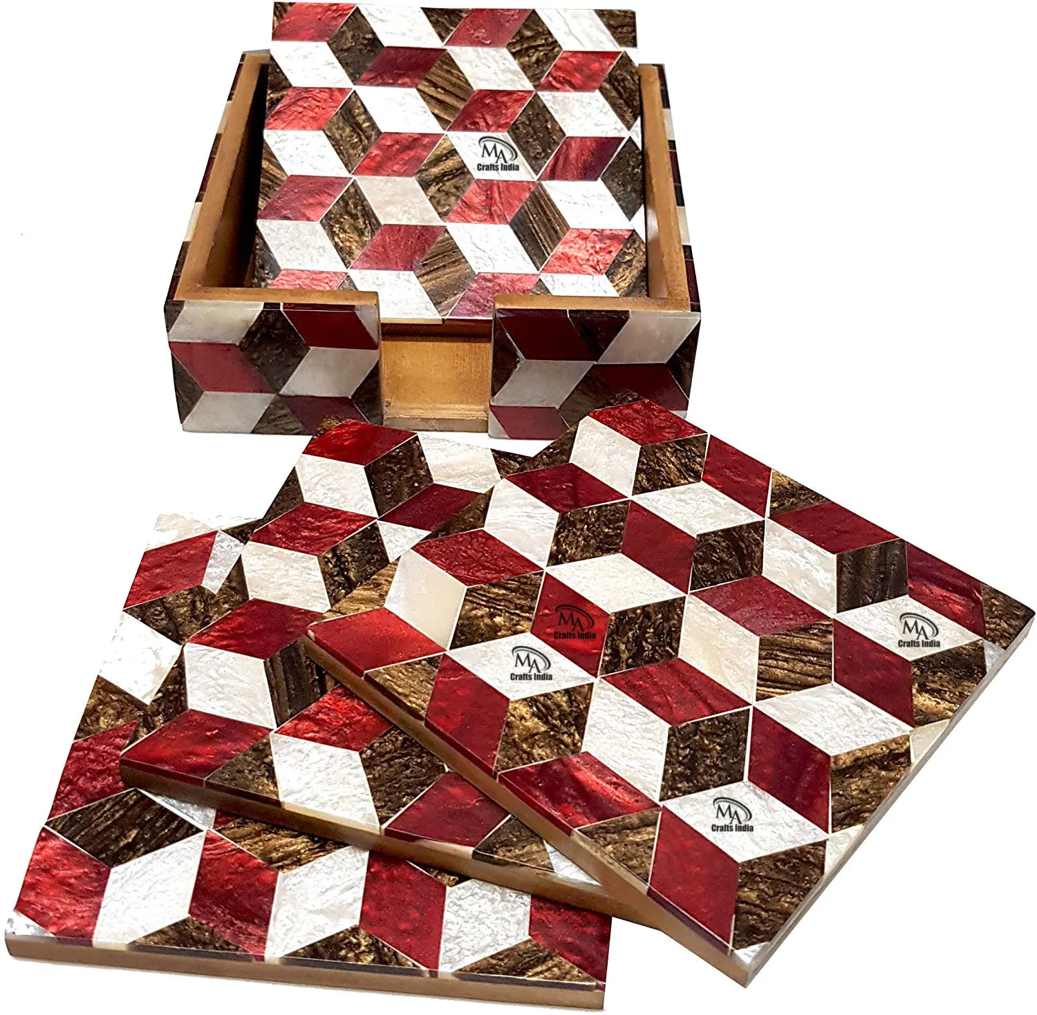 High Quality Drink Coaster Marble Design Nordic Style Resin Coaster