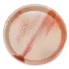Round Disposable Palm Leaf Dish Compostable Biodegradable Tableware Dinnerware Set