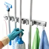 Top Selling Excellent Magic Aluminum Frame Wall Mounted Removable Hook Houseware Grey Storage Racks