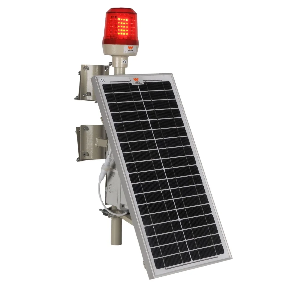 Solar Powered Led Aviation Obstruction Light/ Icao Faa Type B L810 ...