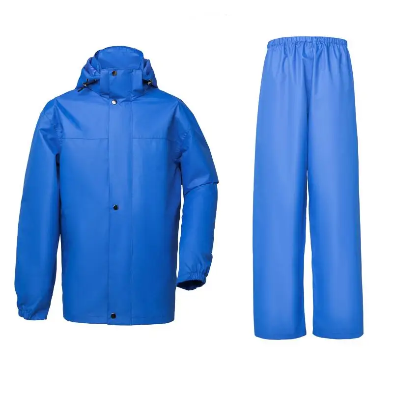 Royal Blue Full Waterproof Raincoat 2 