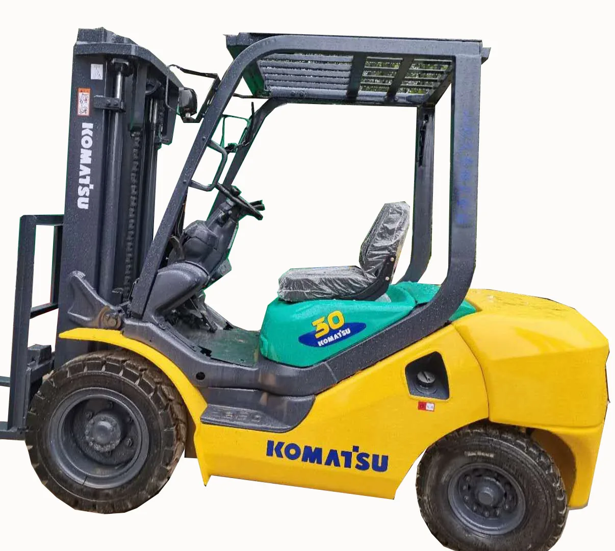 Second Hand 3 ton komatsu forklift for sale , komatsu 3t 3ton forklift ,  komatsu FD30 5t 7t forklift