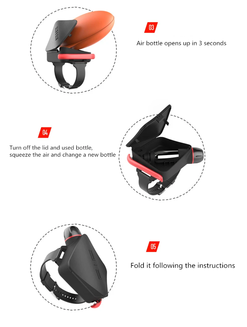 swimming equipment Unique design lifesaving smart wristband underwater emergency rescue safe swimming equipment 