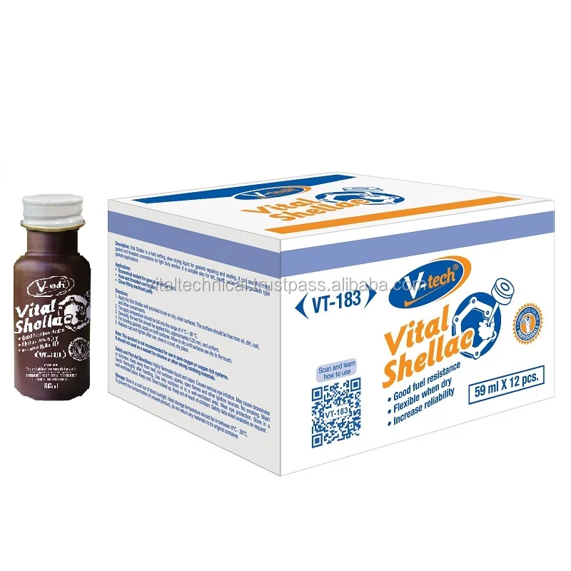 Vt183 Vital Shellac Good Fuel Resistance Rtv Gasket Maker Hard Setting