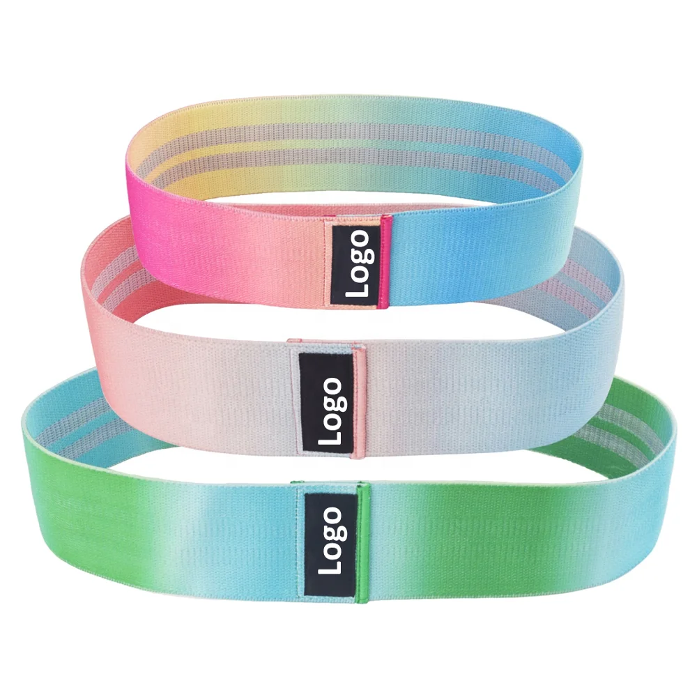 
gym nylon yoga resistance band with custom logo 