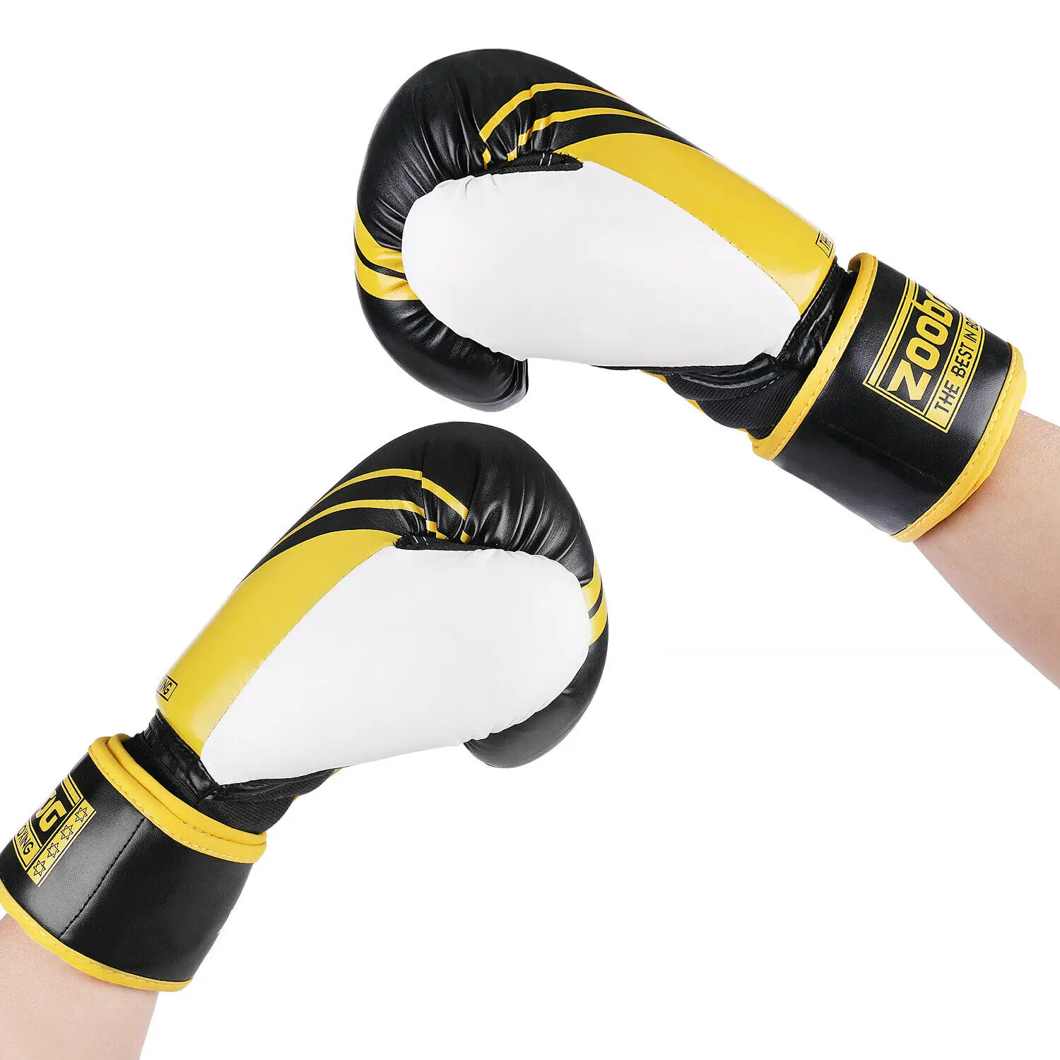 جلد طبيعي قفازات ملاكمة Oem مخصص تصميم شعارك قفازات ملاكمة اللكم حقيبة