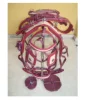 Cherry/Beige Synthetic Patent Nylon driving harness With designer patch work in all items