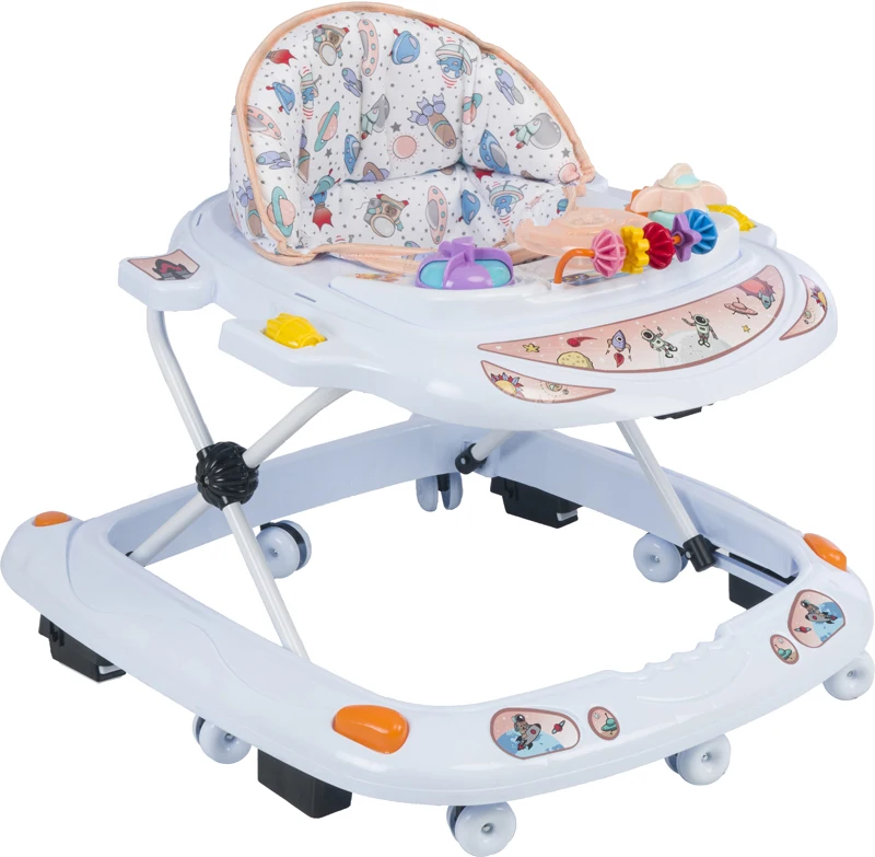 2023 New Design Baby Walker Wholesale And Cheap Modern Walkers Ufo Music 5 Melody Light Soft