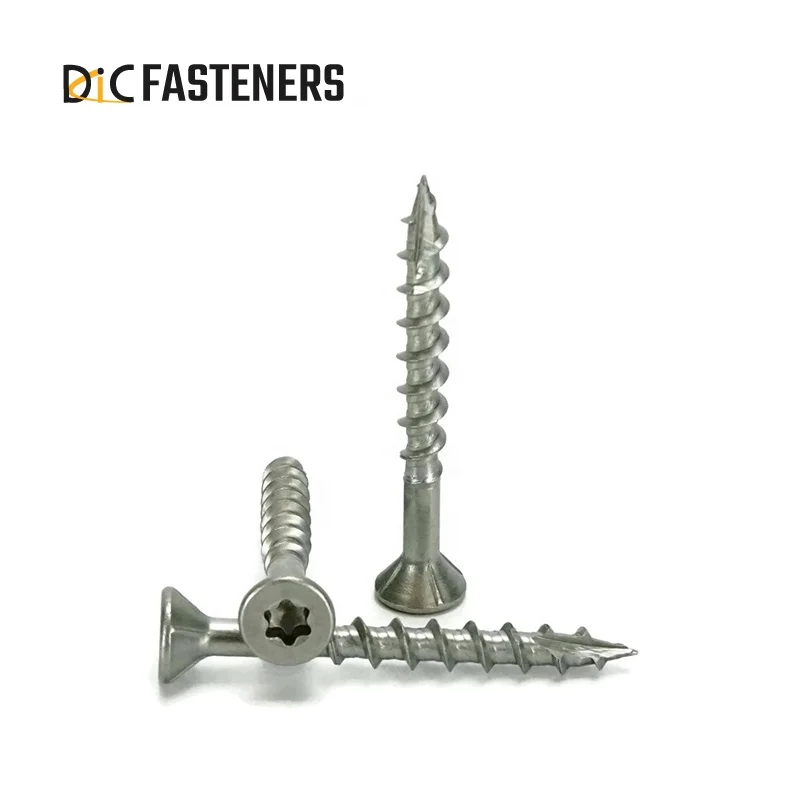 High Strength Stainless Steel Deck Screw Flat Bugle Head For Hardwood