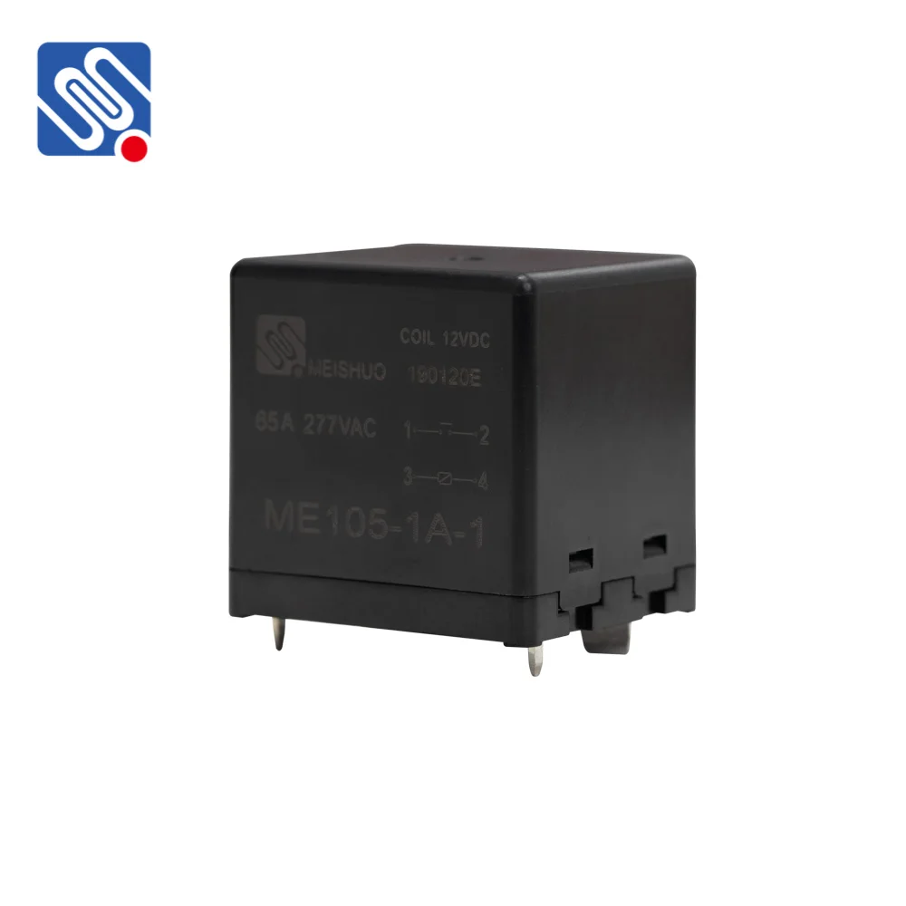 Meishuo ME105-1A-1 65A/277VAC Miniature Relay 4 Feet Control Circuit with Sealed Protection Feature for New Energy Vehicles
