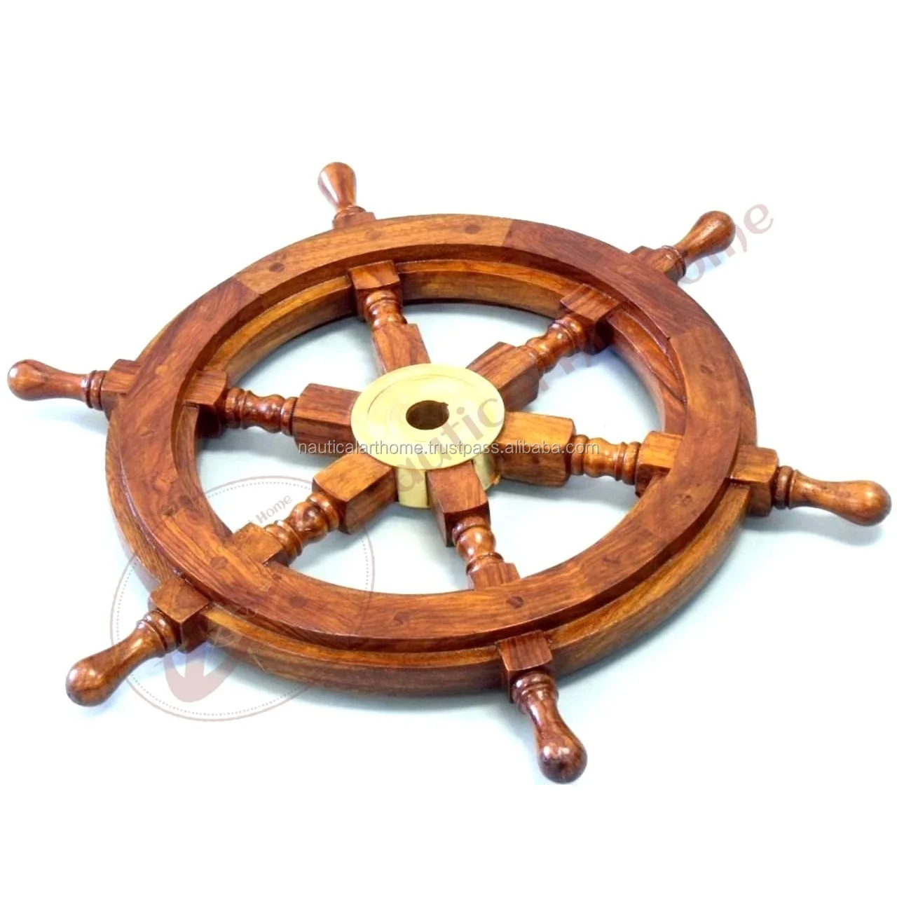Antique Maritime Nautical Wheel Wooden Ship Wheel Vintage Unique Decorative Gift