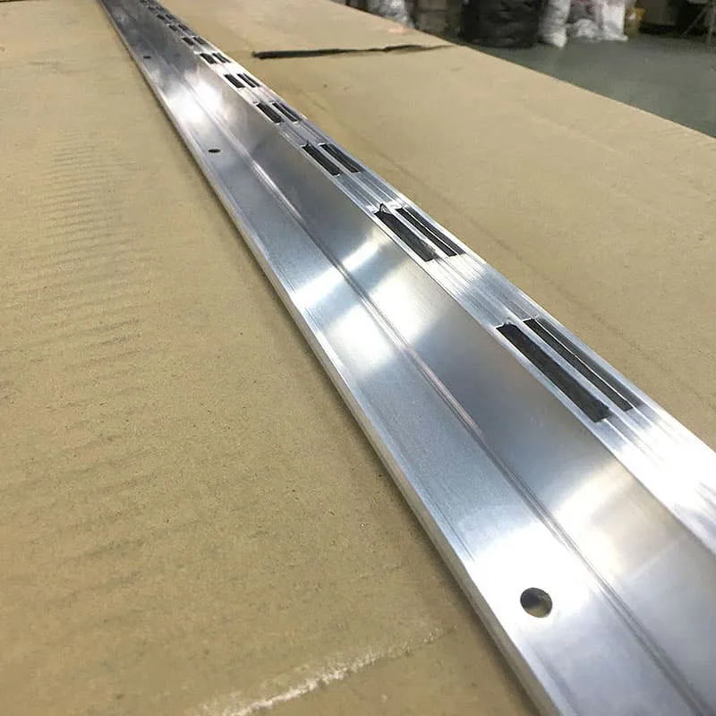 Wall Display Aluminum Slotted Channel For Shop Buy Double Slotted