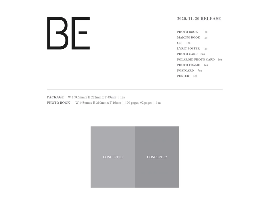 
[ BTS ALBUM OFFICIAL ] KPOP ALBUM _ BE (Deluxe Edition) Start selling after release 