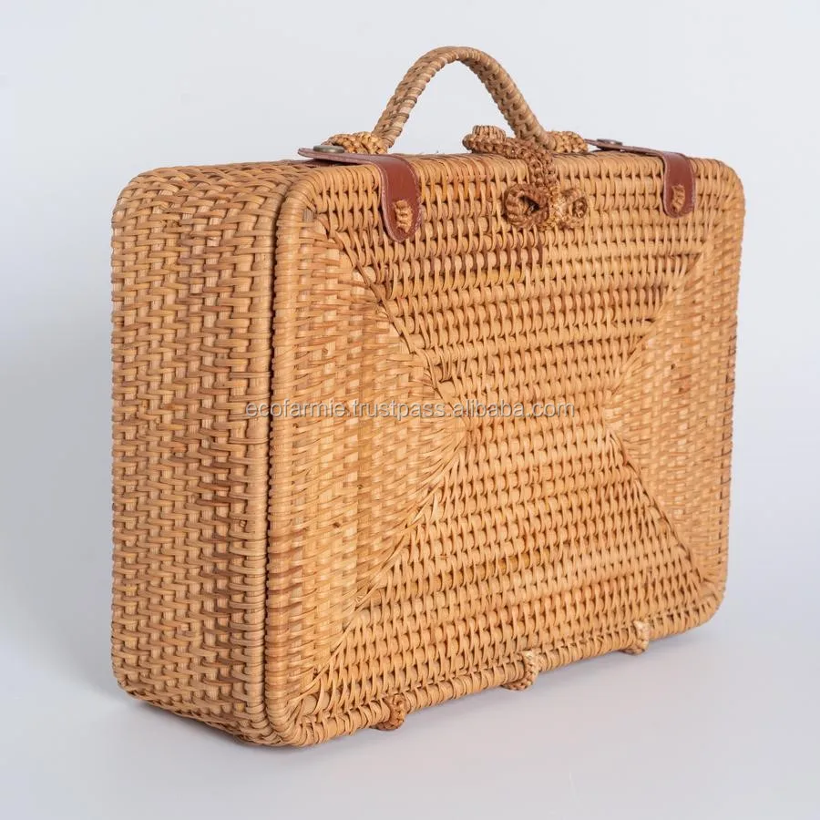 wicker briefcase