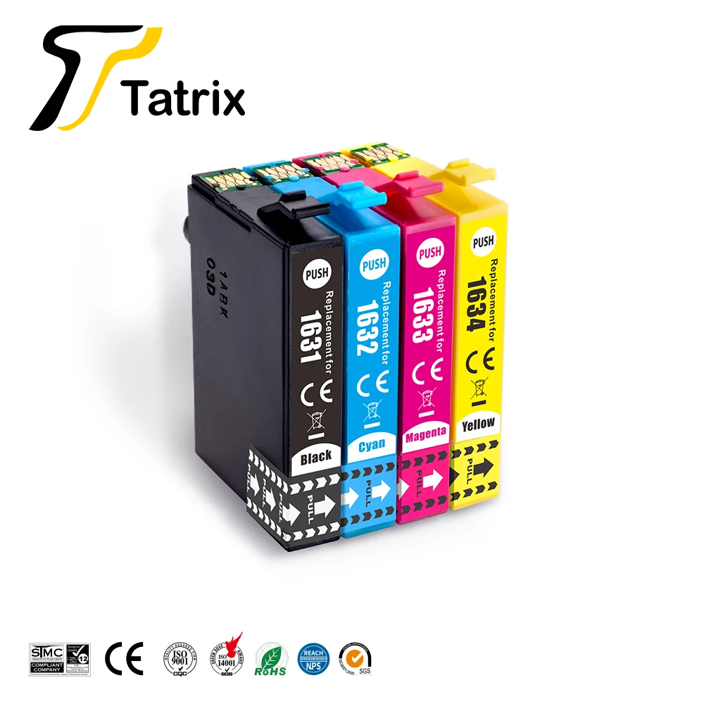 Tatrix 16xl T1631 T1632 T1633 T1634 Premium Couleur Cartouche Dencre Compatible Pour Epson 6713