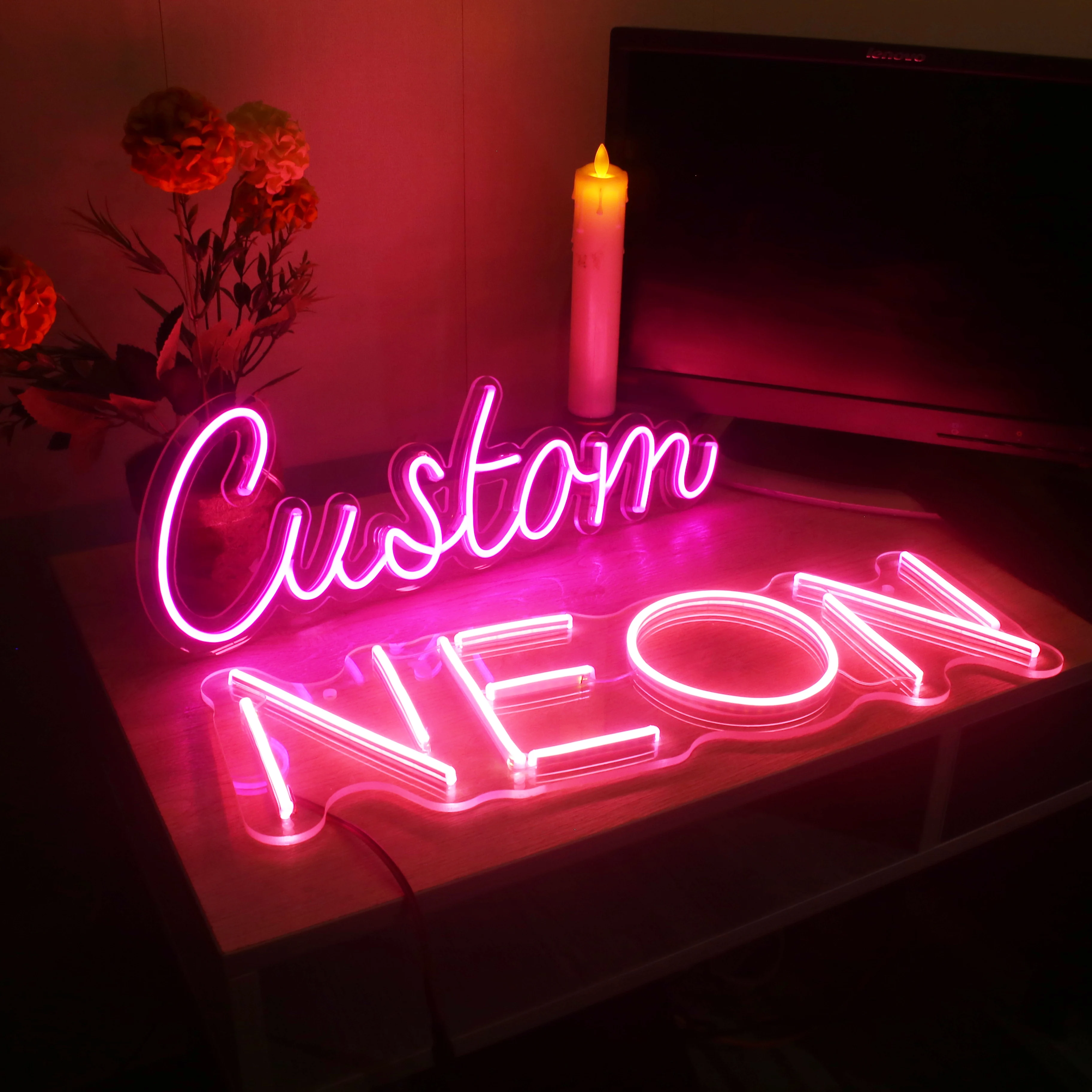 Custom Neon Led Siogn Logo For Business | Wall Mounted Custom Neon ...