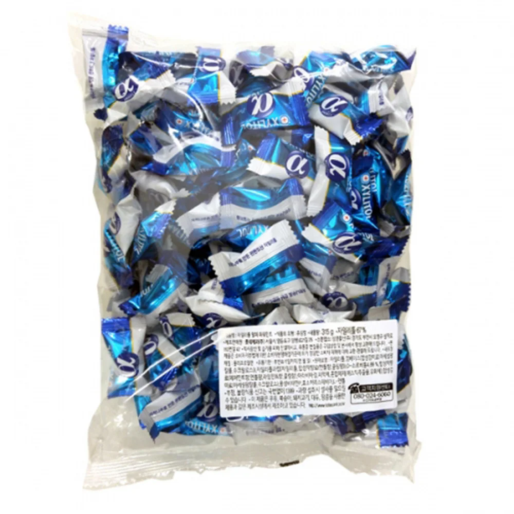 
Lotte Xylitol Alpha Powermint 315gx6ea, Korean chewing gum fresh mint 