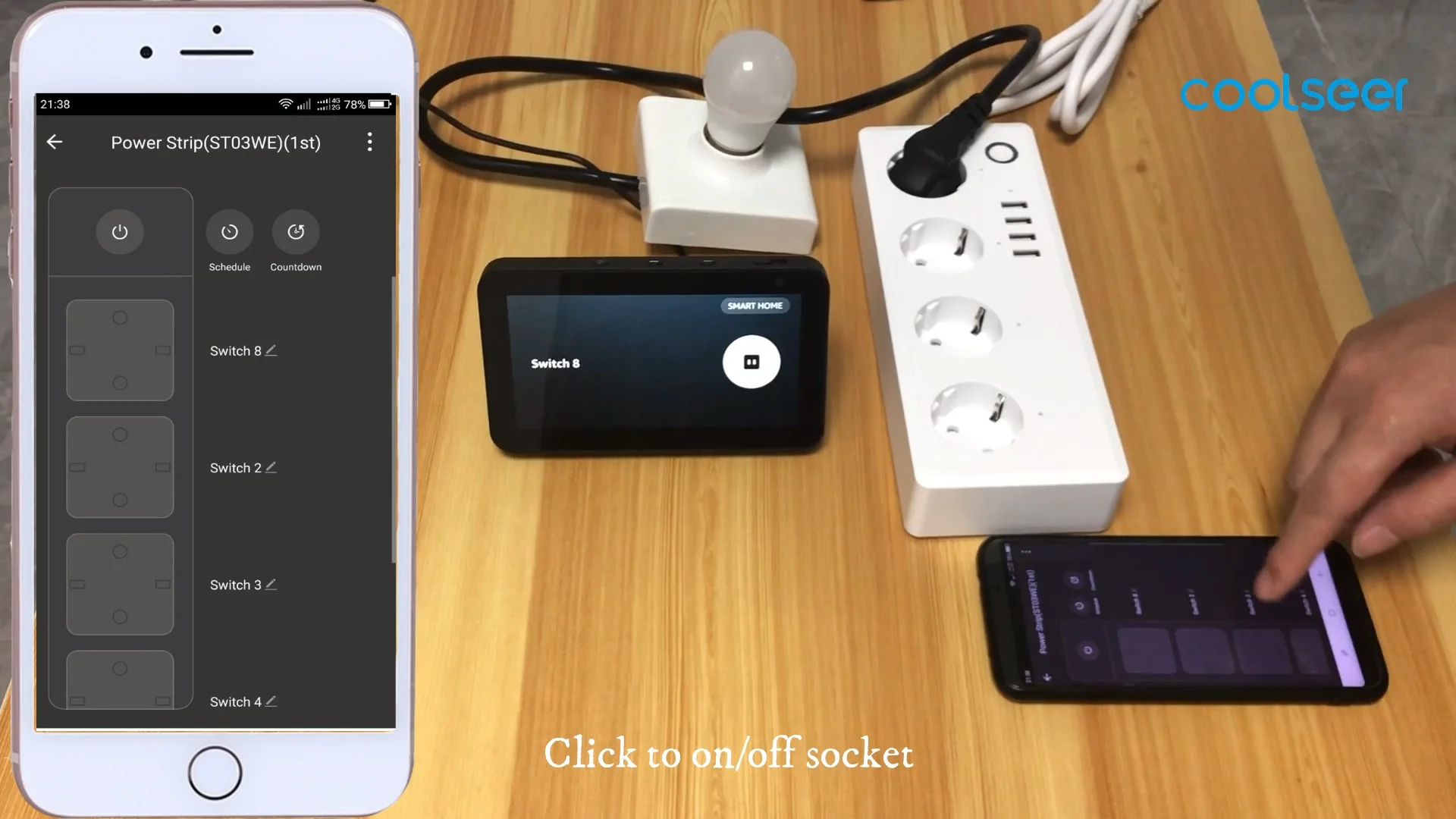 Surge Protector Relay Controlled Power Strip With Timer Function Work