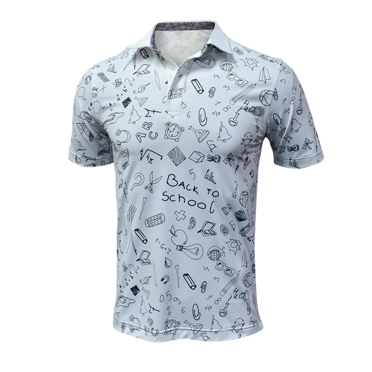 Wholesale manufacture Amazon best selling golf T-shirts custom Polo printed t-shirts