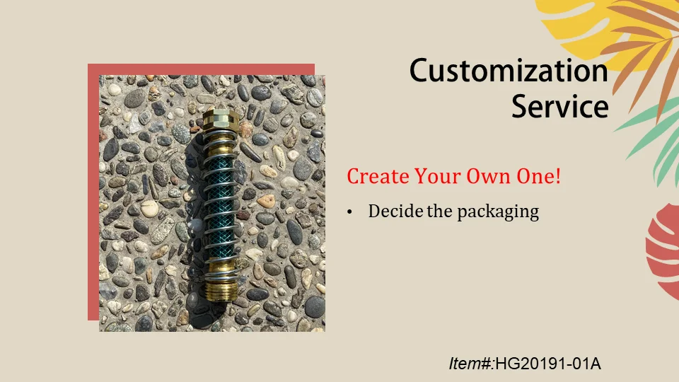 3/4" Hose Protector With Coil Spring Prevent Hose From Kinking Twisting