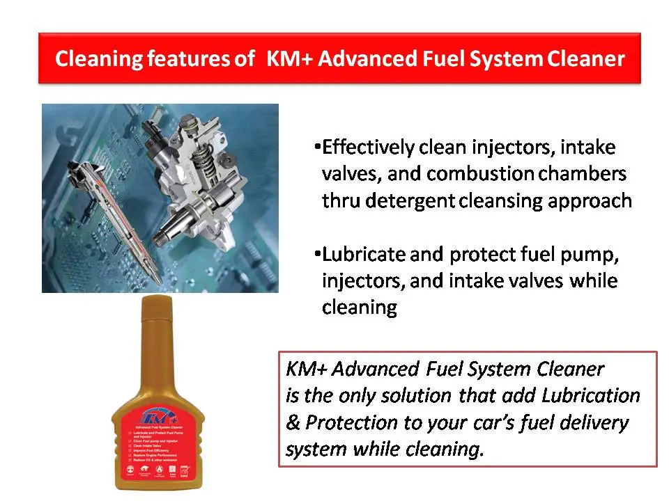 Best Selling Km+ Advanced Fuel System Cleaner Organic Solvent Multi