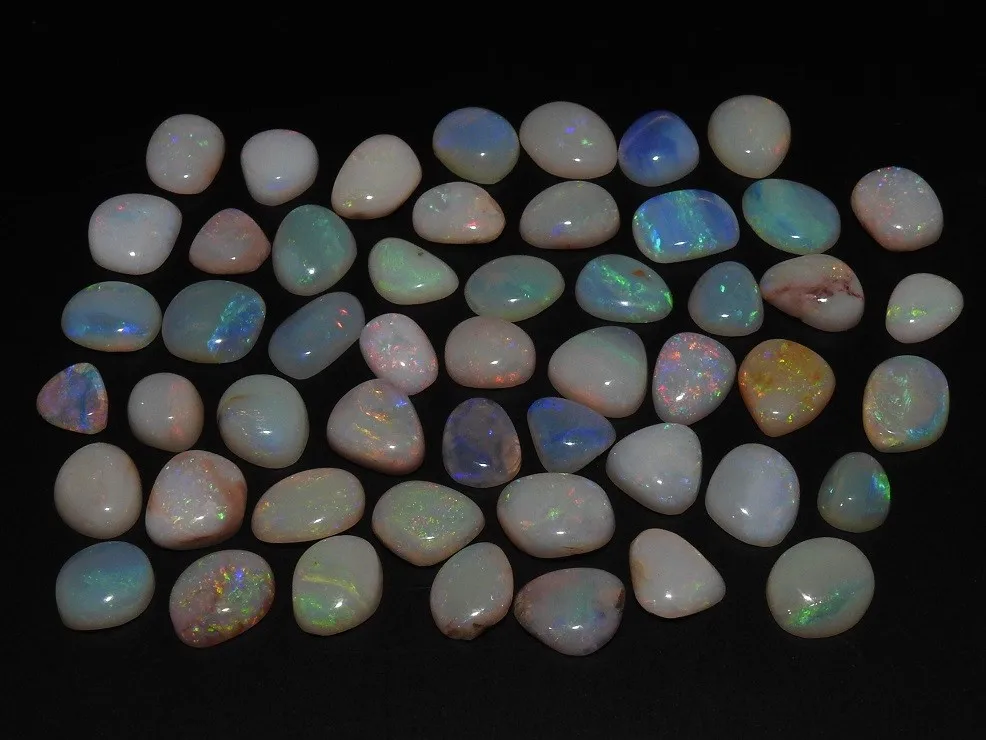 925 纯银天然澳大利亚蛋白石双峰 3 件套首饰套装,蛋白石首饰蛋白石