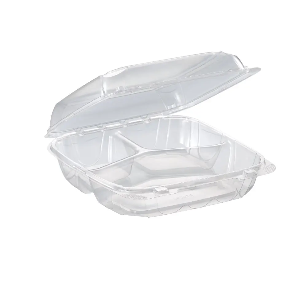 Mit 8x8 Take Out Food Containers With Clamshell Clear Containers With