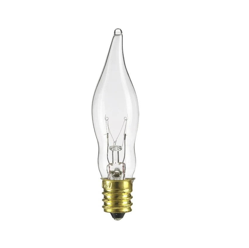 flame bulb C19 110V 15W 25W E12 hot pepper shope Pygmy bulb 2700k Warm White Clear BULB from usa market