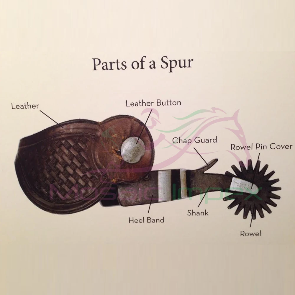 Customized Stainless Steel Western Horse Prince Of Wales Spurs Horse