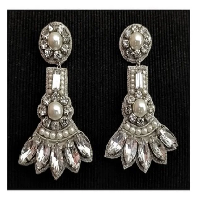 chunky rhinestone earrings