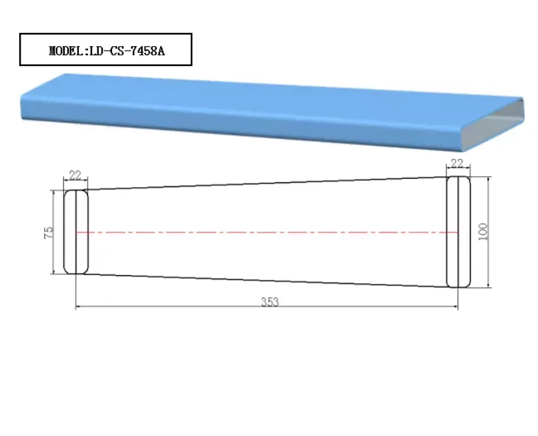 Bicycle Hydroforming Aluminum Chain Stay Tube High Quality Bicycle Tube