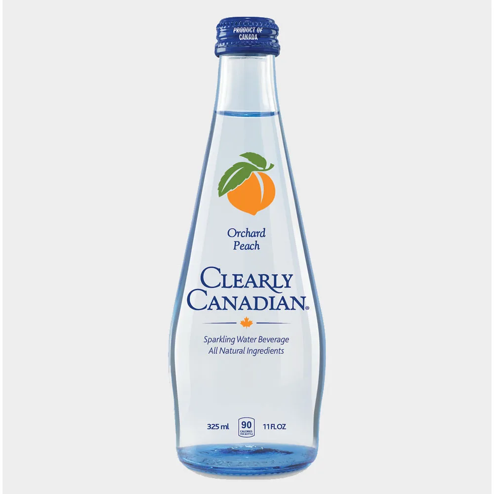 
Natural Flavouring Clearly Canadian Originals Orchard Peach Sparkling Canadian Spring Water Only 90 Calories 