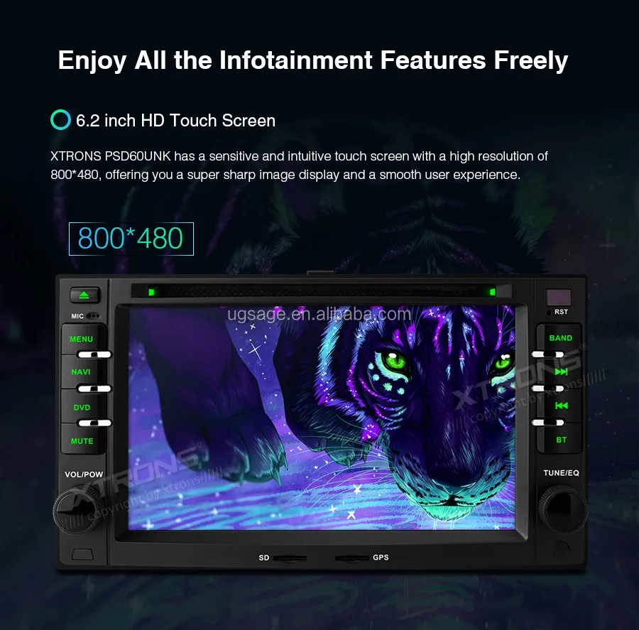 Xtrons Android 10.0 Touch Screen Car Dvd Player For Kia Rio/cerato