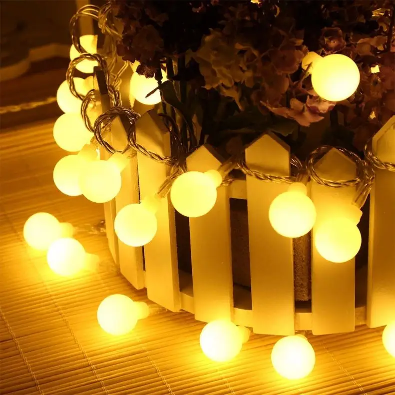 Wholesale Newly Hot Colorful Sky Stars lighting Lamp LED Round Small Ball Christmas Light String Fairy Light