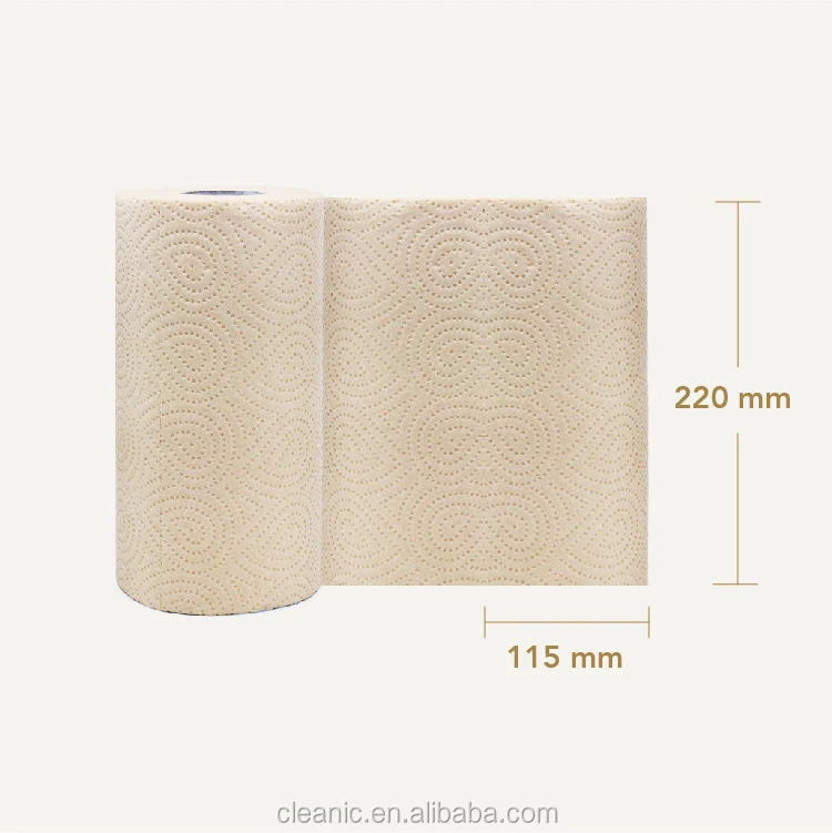 Oilblotting Bamboo Pulp 2ply Embossing Towel Paper Disposable Tissue