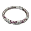 Ruby , CZ bangle wholesale 925 sterling silver jewelry Jaipur handmade silver bangles wholesaler