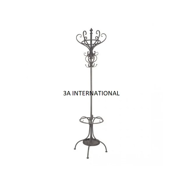 Unique Style White Powder Coated Customized Shape Coat Stand Home And