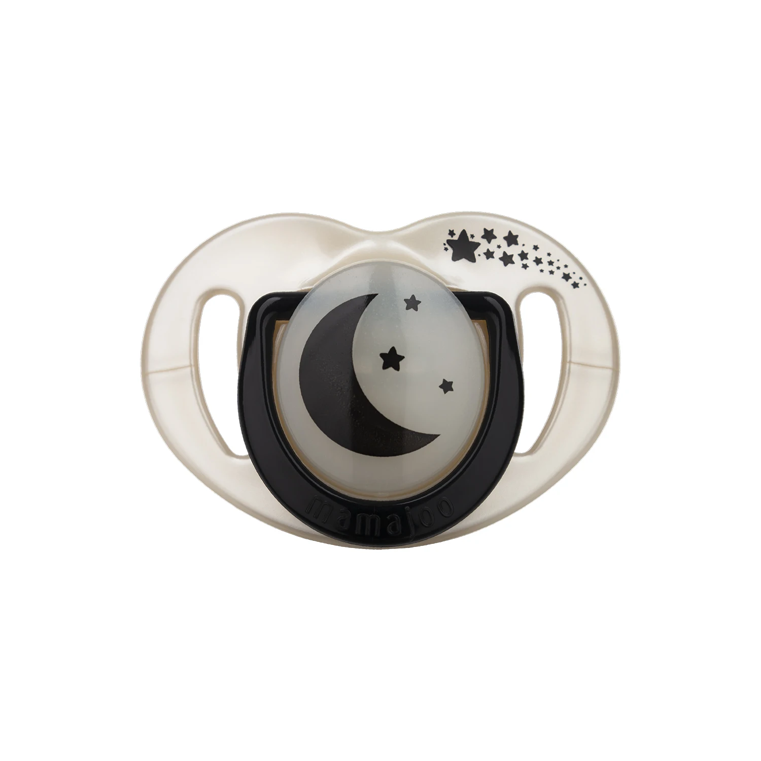 Bpa Free Orthodontic Silicone Day & Night Pearl&black Pacifier 12
