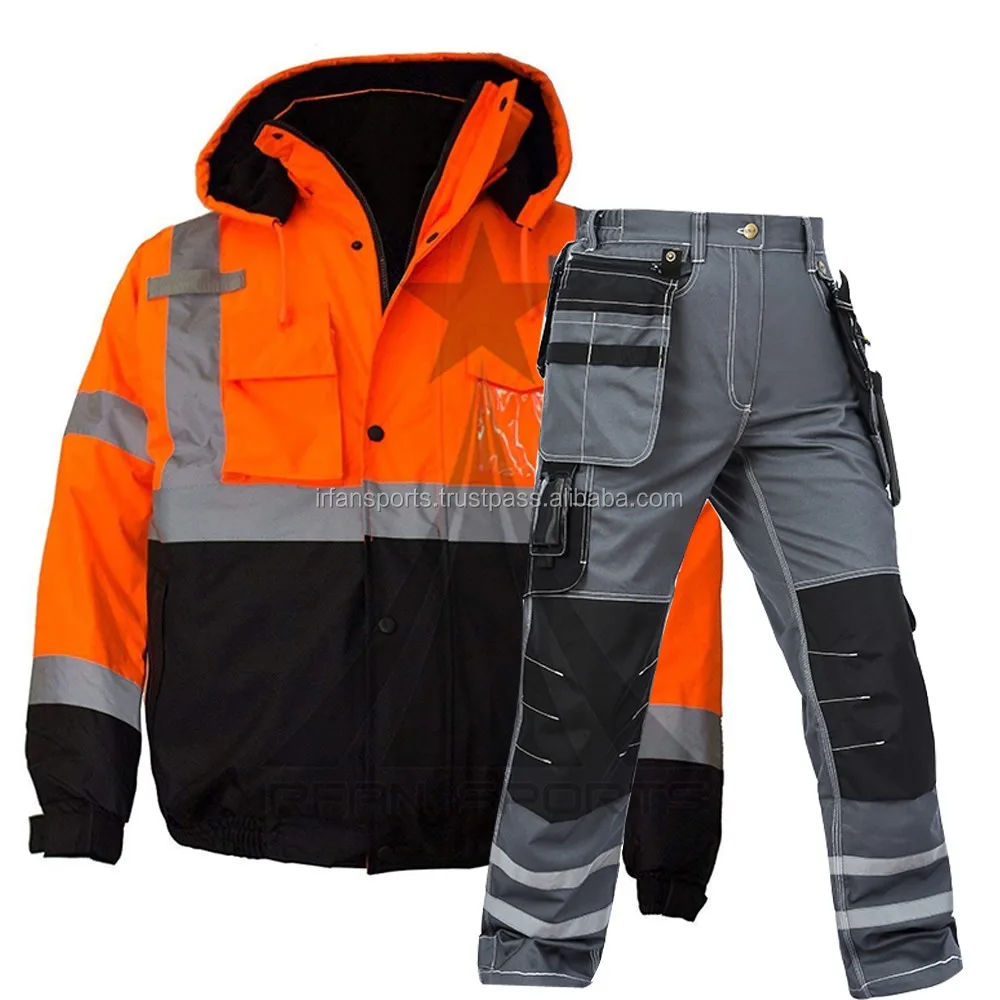 High Performance Cotton Polyester Reflective Tape Workwear Jackets And