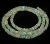 Natural Multi Fair Ethiopian Opal Smooth Square Shape Heishi Beads For Jewelry Making