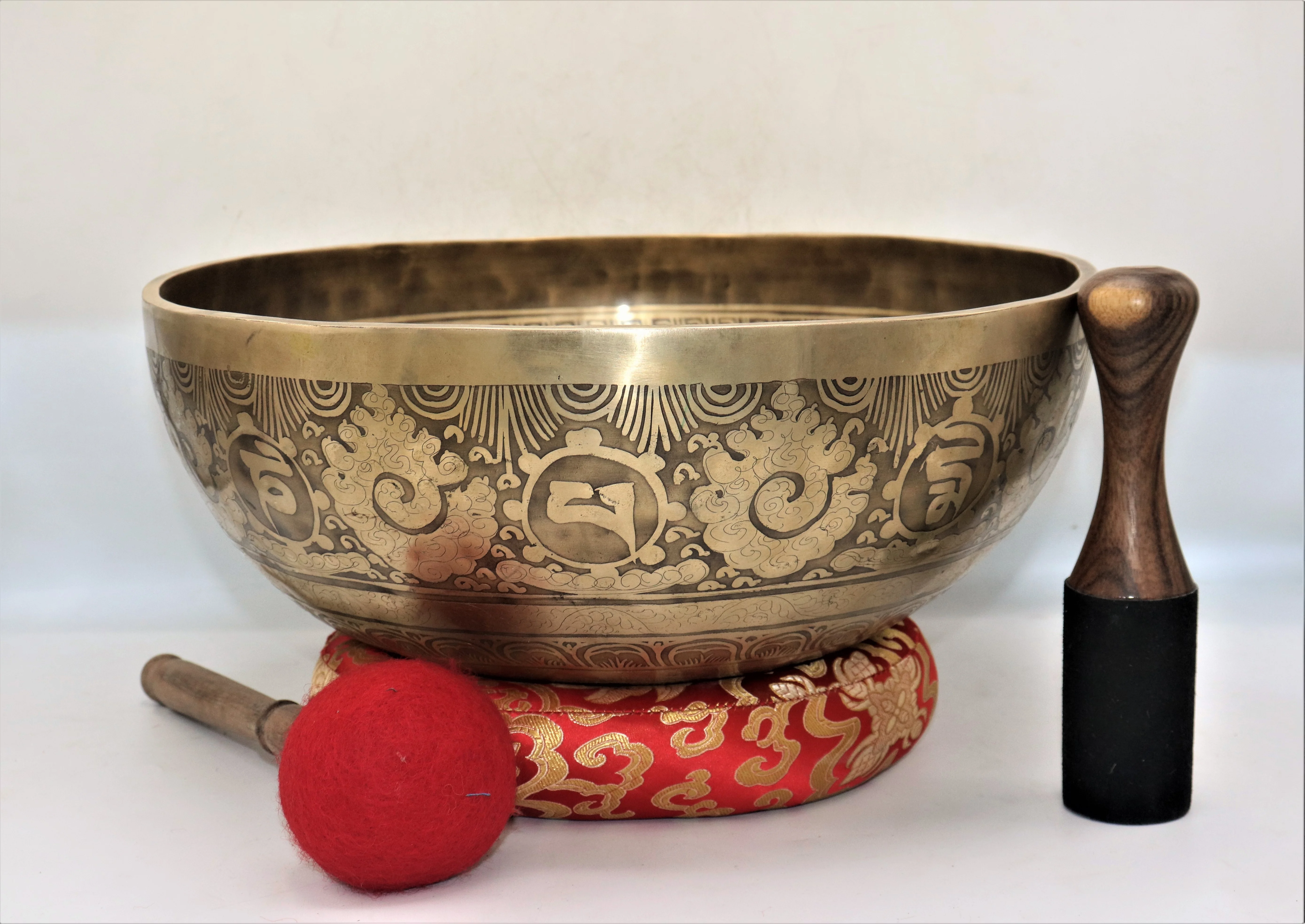 Solid Brass Singing Bowl Sound Healing Meditation Spritual Singing Bowl 